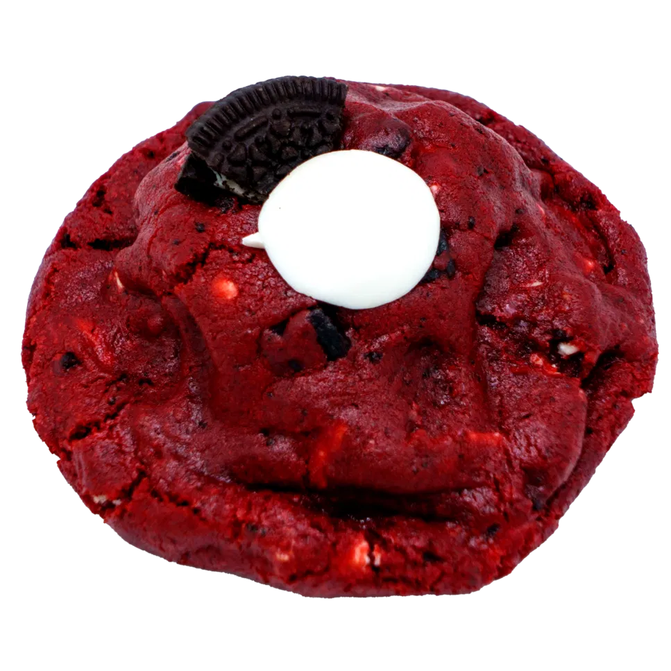 Crumbl Cookie Red Velvet con Oreo